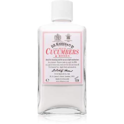 D.R. Harris Milk of Cucumber and Roses vlažilno čistilno mleko 100 ml Cene