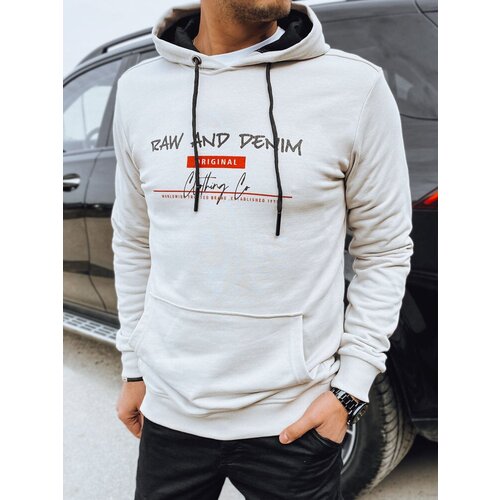 DStreet Bluza męska z nadrukiem jasnoszara Slike