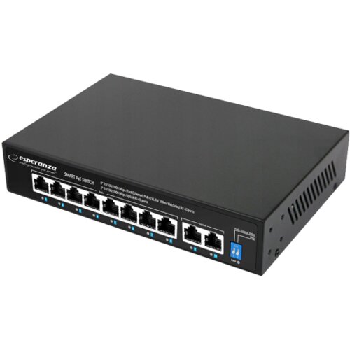 Esperanza SWITCH 8 PoE + 2 UPLINK ETHERNET SWITCH 10/100/1000 MATRIX, ENS108 Cijene