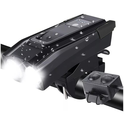  Set aku. LED kolesarske svetilke in hupa USB vodoodporna + zadnja luč Slike