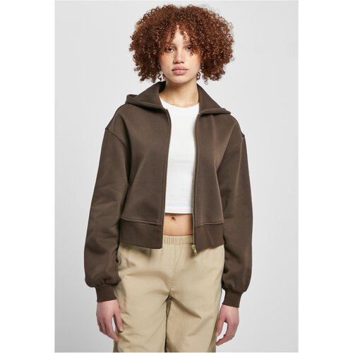 UC Ladies Ladies Short Oversized Zip Jacket brown Slike