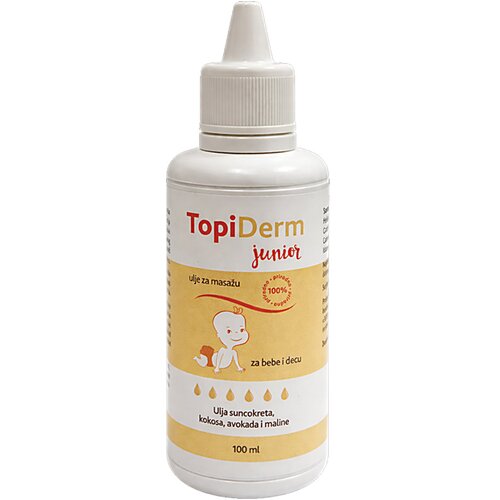 Inoderma Topiderm Ulje za masažu dece i beba, Junior, 100g Slike