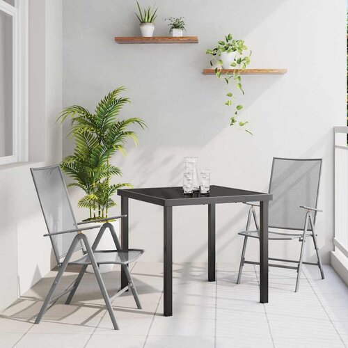 Vrtni set za objed 3 pcs Antracit Čelik s prahom premazan Cijene