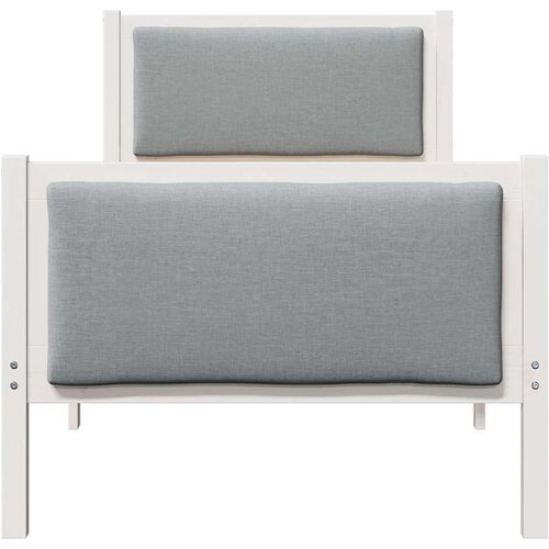  Konstrukcija postelje z vzglavjem Svetlo siva 80 x 200 cm blago, (5000084181) Slike