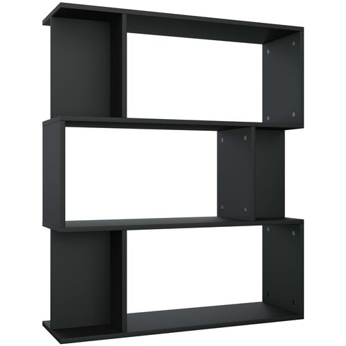 Maison Chic Knjižna omara - Knjižni regal črna 80x24x96 cm iverna plo&amp;scaron;ča, (21725349) Slike