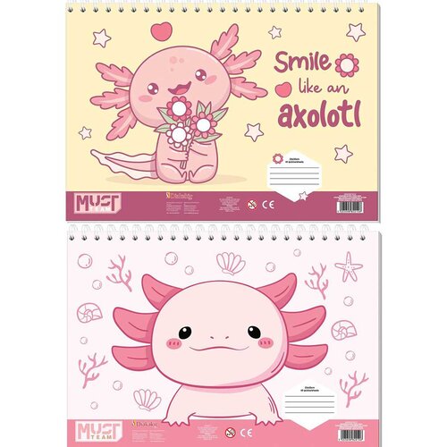 Luna Luna: Must Axolotl skicnik A4, 30 listov, v več različicah Cene
