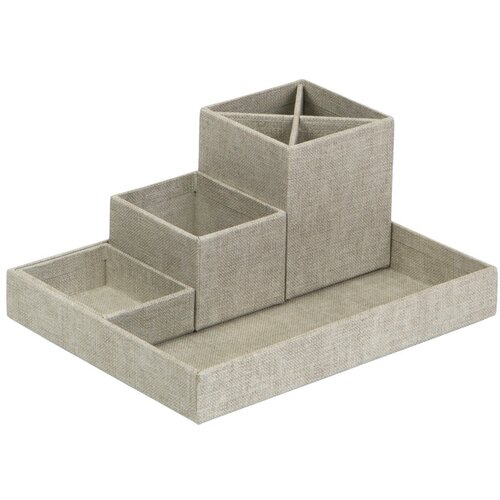 Bigso Box of Sweden 4-delni bež organizator za pisalno mizo Lena Slike