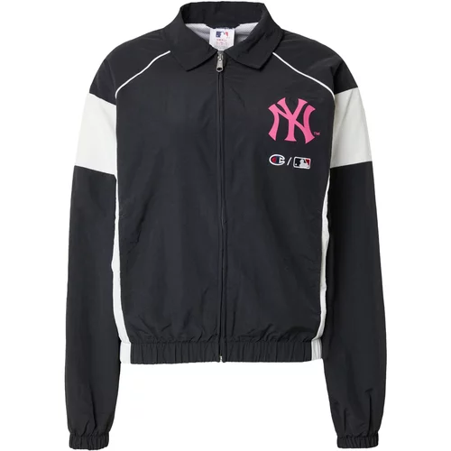 Champion Authentic Athletic Apparel Prehodna jakna roza / črna / bela