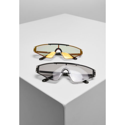 Urban Classics Sunglasses France 2-Pack black/blackholo Slike