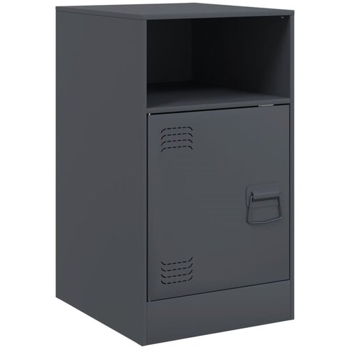 Maison Chic Nočna omarica - Nočna miza antracit 34,5x39x62 cm jeklo, (21689757) Cene