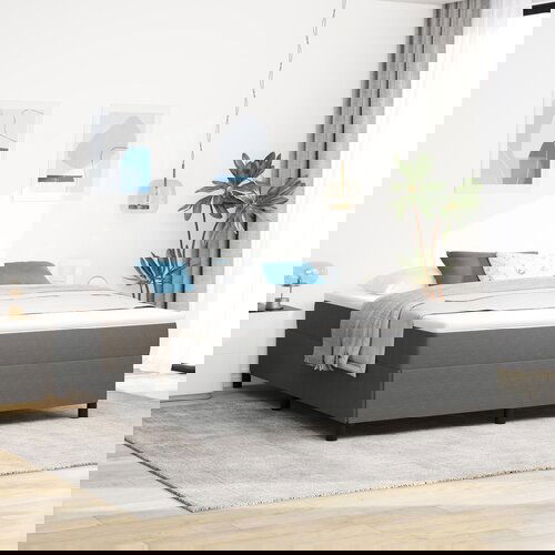 vidaXL Okvir kreveta Svijetlosivi Kompozitno drvo, Tkanina 180 x 200 cm Cijene