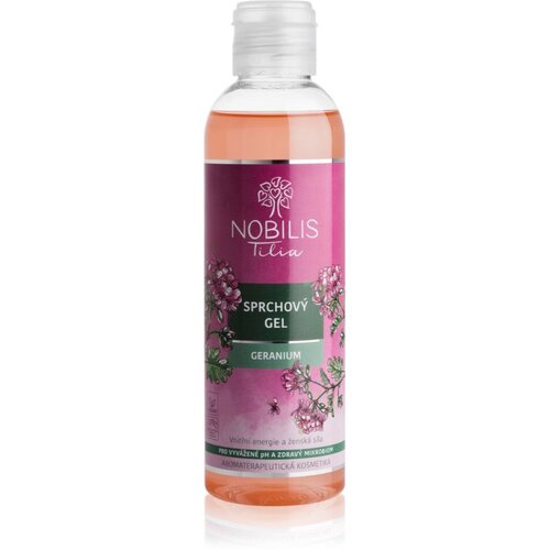 Nobilis Tilia Shower Gel gel za prhanje di&amp;scaron;ave Geranium 200 ml Slike