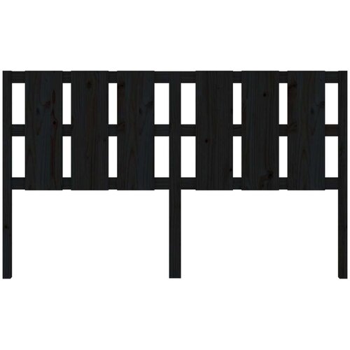  Uzglavlje za krevet crno 165 5 x 4 x 100 cm od masivne borovine Slike
