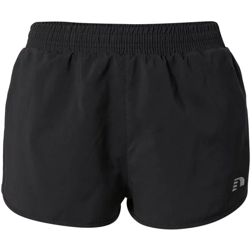 New Line Športne hlače siva / črna