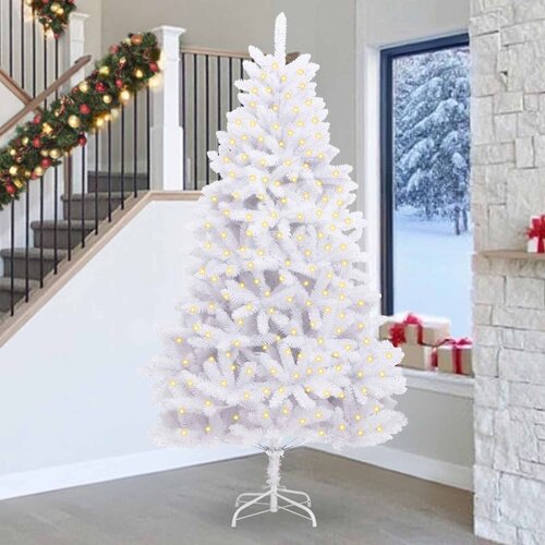  Umjetno božićno drvce Bijelo 270 cm PVC i metal Cijene