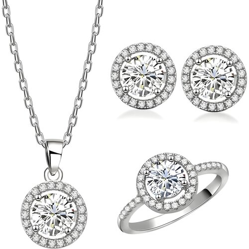 IZMAEL Set Elegant Circles - Srebrna Slike