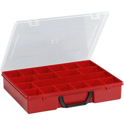 WISENT kovčeg za sitni materijal 4-18 (crvene boje, broj pretinaca: 18)