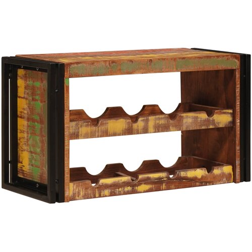 Stalak za vino Smeđa 80 x 45 x 33 cm Čvrsto reciklirano drvo Cijene