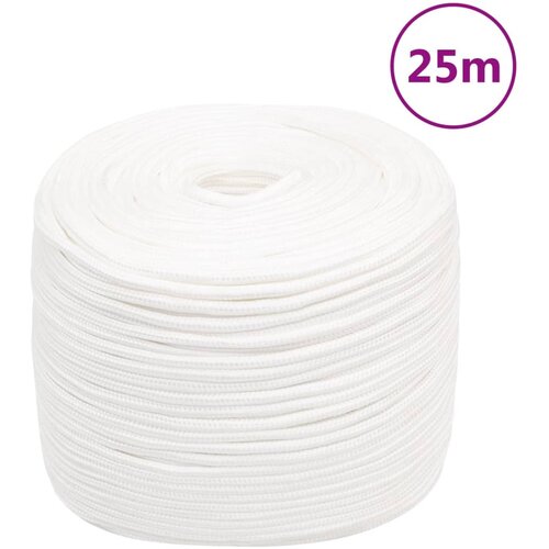 vidaXL Vrv za čoln popolnoma bela 6 mm 25 m polipropilen Cene