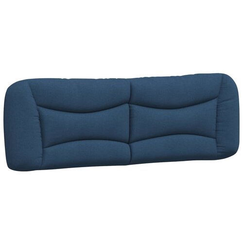 Maison Chic posteljno vzglavje - vzglavna omarica - vzglavna stranica modra 160 cm blago, (21703872) Cene
