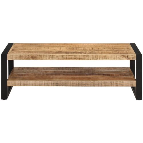 Maison Chic Klubska mizica - kavna mizica - Nizka mizica 120x55x40 cm trden mangov les, (21755414) Slike