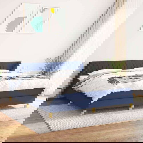  S oprugama i madracem plavi 180x200 cm od tkanine Cene
