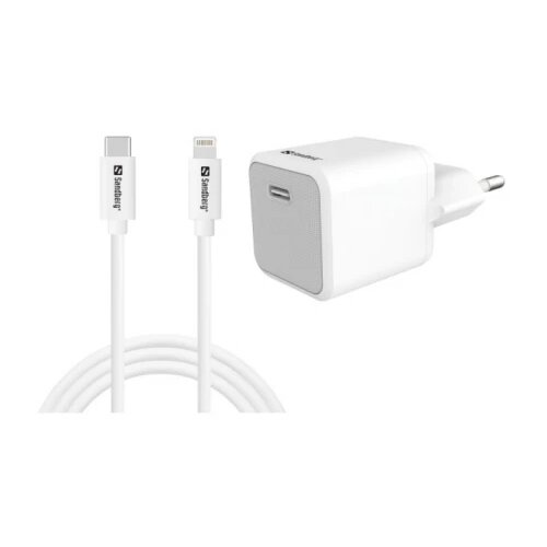 Sandberg Kucni punjac 441-57 USB-C 20W sa Lightning kablom 1m Cene