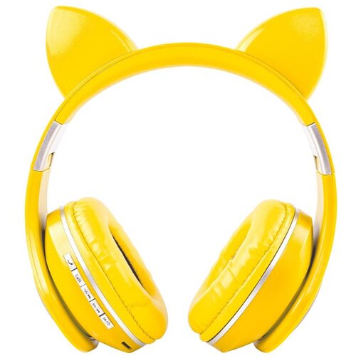 OXE Bluetooth brezžične otro&amp;scaron;ke slu&amp;scaron;alke z nau&amp;scaron;niki, rumena, (20539802) Slike