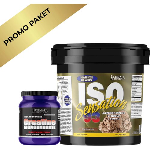 Ultimate Nutrition ISO93 2.27kg + Kreatin - Paket za Snagu i Mišiće Cene