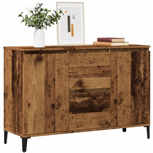 VidaXL Komoda boja starog drva 102x35x70 cm od konstruiranog drva Slike