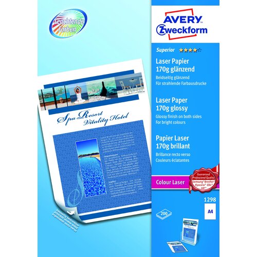 Avery Zweckform Foto papir barvni laserski Superior A4 - 170 g Slike