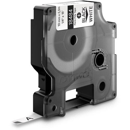 Dymo traka industrijska poliester 19MM crna/bela Slike