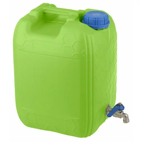 CM Kanister za vodo 10L s kovinsko pipo zelen