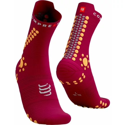 Compressport PRO RACING SOCKS v4.0 TRAIL Čarape za trčanje, crvena, veličina