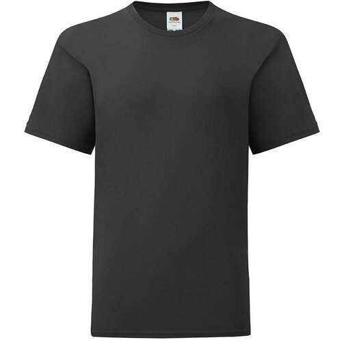 Fruit Of The Loom Black children&amp;#039;s t-shirt in combed cotton Slike