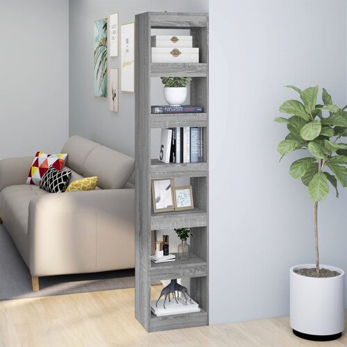 Furnova Knjižna omara/pregrada siva sonoma 40x30x198 cm, (21950783) Slike