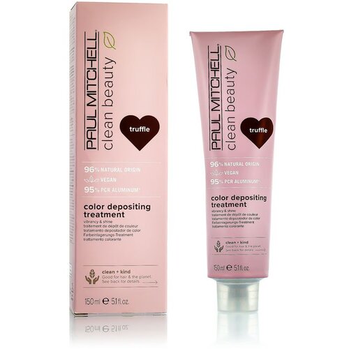 Paul Mitchell Clean Beauty Color Depositing Treatment hranilna maska za barvane lase odtenek Truffle 150 ml Slike