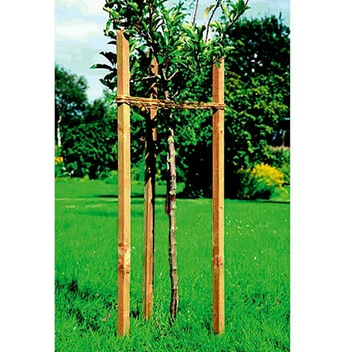 x kvadratni leseni steber (4 x 4 200 cm, bor)