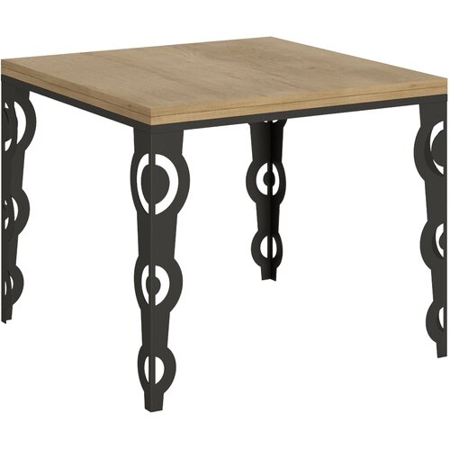 Itamoby   Karamay Libra (90x90/180 cm) - hrast, barva nog: antracit - preklopna jedilna miza, (20843001) Cene