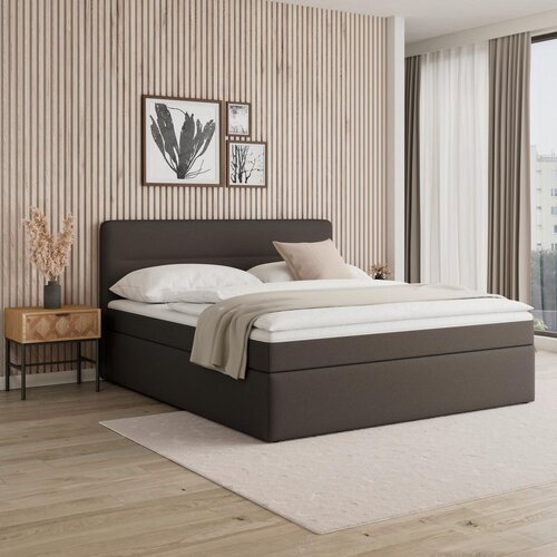 Bessagi Home Postelja Z Vzmetnico Marco, Rjava, 180x200 Slike