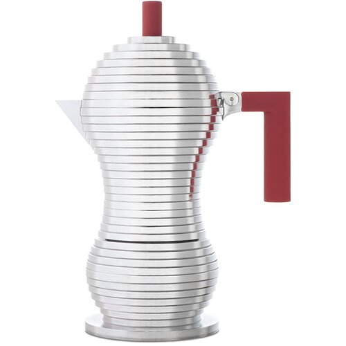 Illy kafetjera pulcina induction, rdeč ročaj - 6 skodelic Cene
