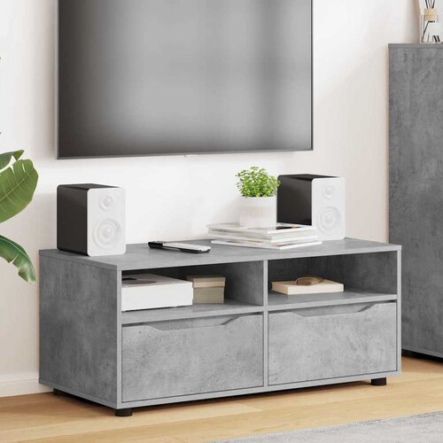 TV ormar Betonski sivi 100 x 48 x 43 cm Konstruirano drvo Cene