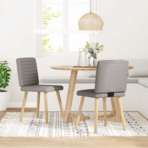 Furnova Jedilni stoli 2 kosa taupe blago, (21929319) Slike