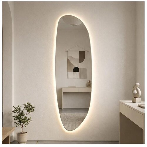  Baltica Design-LED Ogledalo sa pozadinskim osvetljenjem STONE FLUID LED/15W/230V 4500K 155x50 cm IP65 Slike