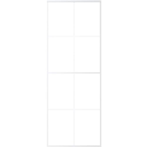  Klizna vrata od mutnog stakla ESG i aluminija 76x205 cm bijela Slike