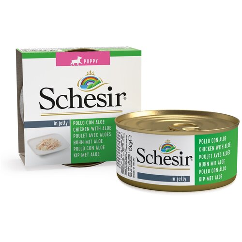 Schesir Vlažna hrana za pse Puppy, Piletina, 150g Slike