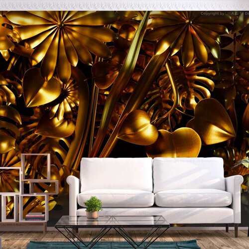  Samoljepljiva foto tapeta - Golden Jungle 98x70 Slike
