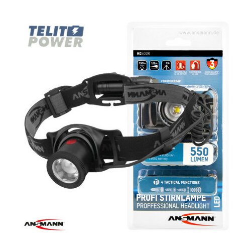 Ansmann HD500R LED headlight punjiva ( 3395 ) Cene