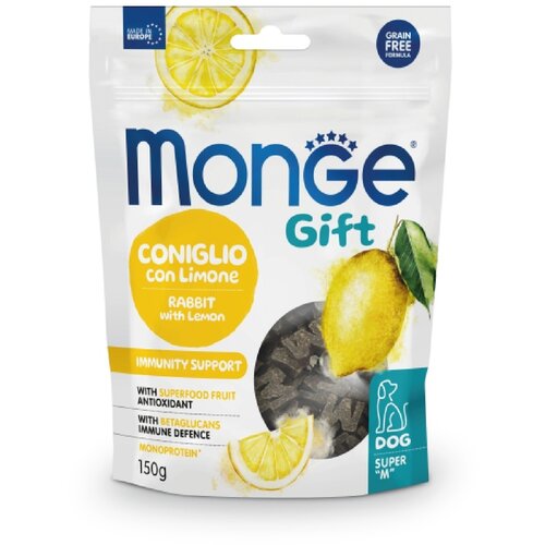 Monge Super M Immunity support Poslastica za pse, Zečetina sa limunom, 150g Cene
