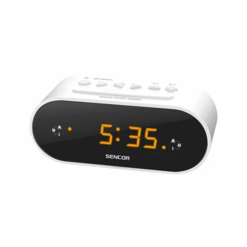 Sencor Digitalni sat sa alarmom SRC 1100W beli Cene